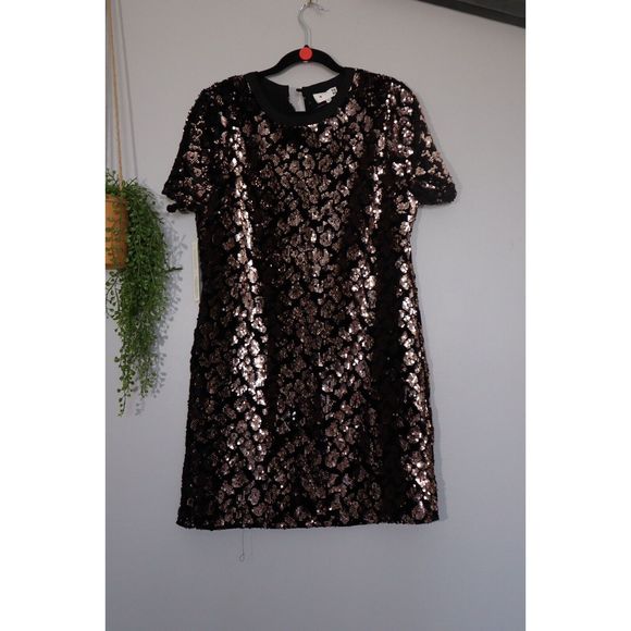 New RO & DE Anthropologie Andi Sequined Tee Dress Size Small - Picture 4 of 7